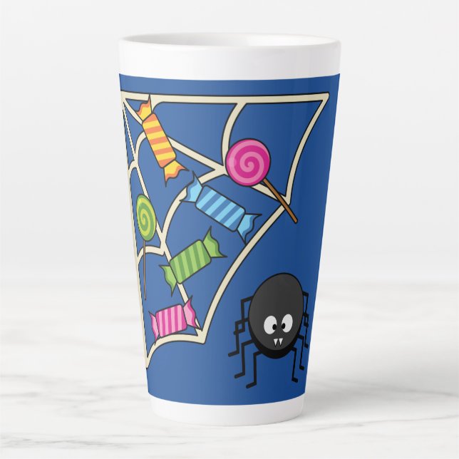 Candy Catcher Spider Latte Mug (Front)