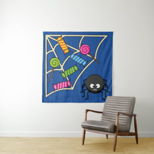 Candy Catcher Spider Tapestry