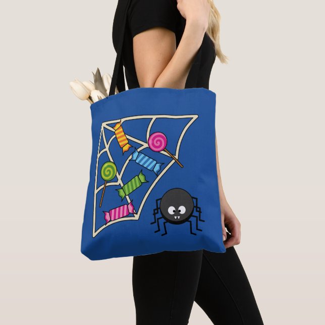 Candy Catcher Spider Tote Bag (Close Up)