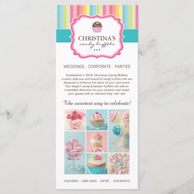 Candy Caterer Rack Card (Front)