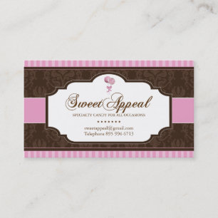 Candy Catering Business Card - CUSTOM MONOGRAM