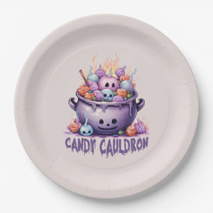 Candy Cauldron Paper Plate