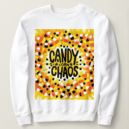 Candy Chaos: Halloween Tie-Dye Sweatshirt