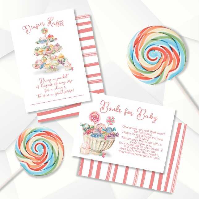 Candy Charcuterie Diaper Raffle Baby Shower Invitation (Creator Uploaded)