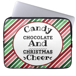 Candy Chocolate and Christmas Cheer Laptop Sleeve