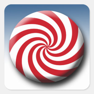 Candy Christmas Package Stickers