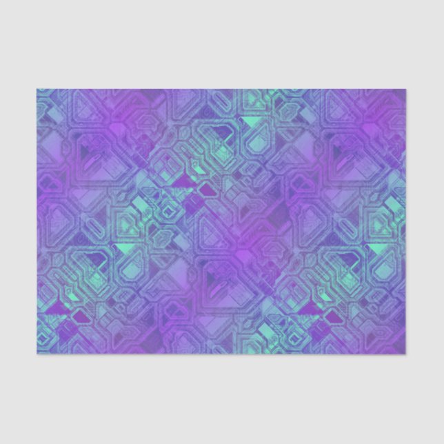 candy circuits - berry blue : tissue paper (Front)