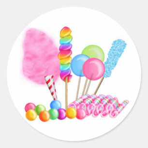 Candy Circus Classic Round Sticker