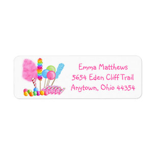 Candy Circus Return Address Labels