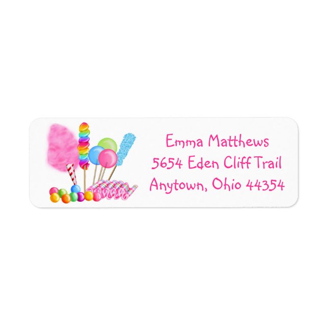 Candy Circus Return Address Labels (Front)