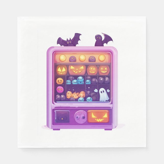 Candy Claw Machine Napkin (Front)