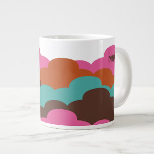 Candy Clouds custom monogram mugs