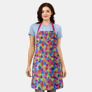 Candy Colored Flowers Apron