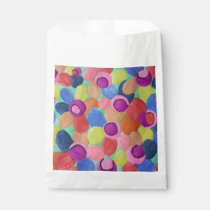 Candy Colored Flowers Favor Bag