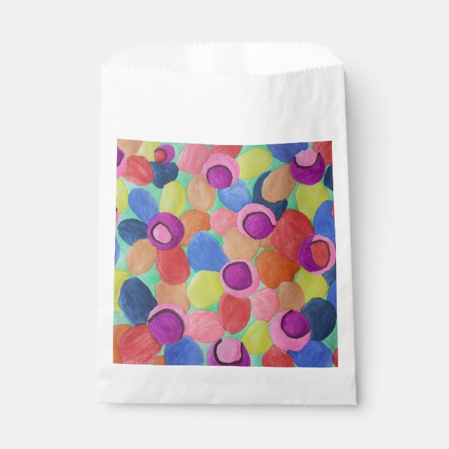 Candy Colored Flowers Favor Bag (Front)