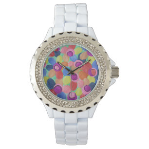 Candy Colored Flowers Watch