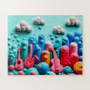 Candy Colored Instruments Jigsaw Puzzle