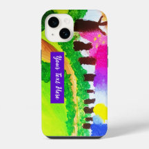 Candy Colour Trees - iPhone Case