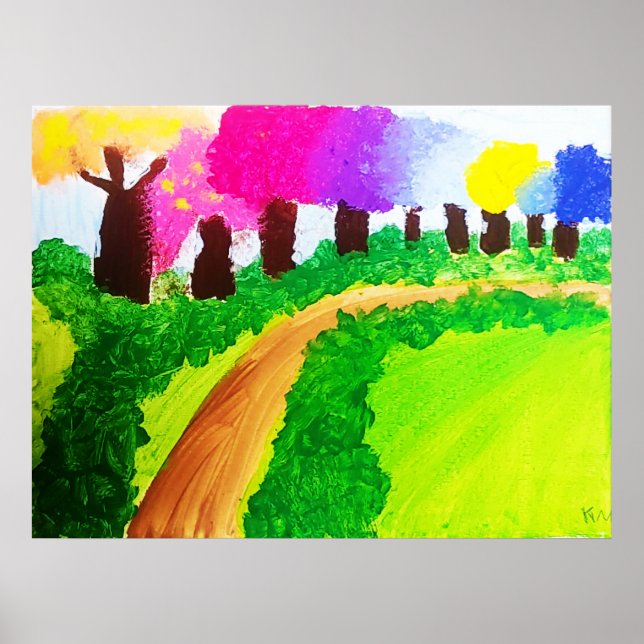 Candy Colour Trees - Value Poster (Front)