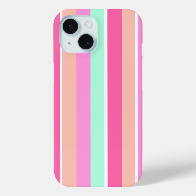 Candy Colours Stripes Case-Mate iPhone Case (Back)