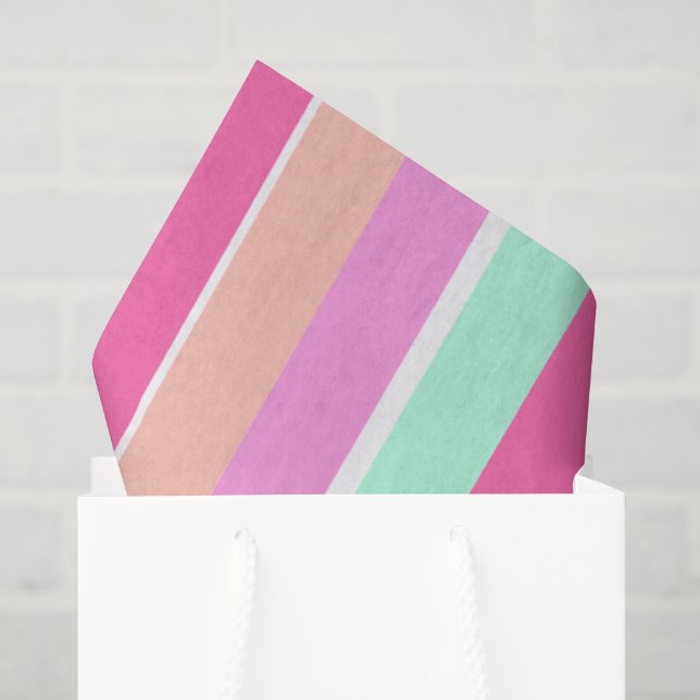Candy Colours Stripes Tissue Paper (Gift Bag)