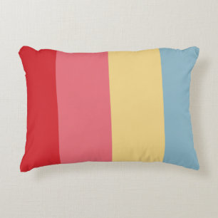 Candy Colours Vertical Stripes Decorative Cushion