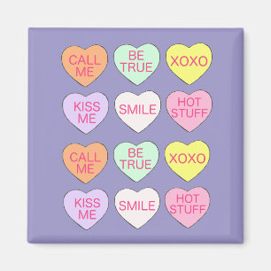 Candy Conversation Heart Love Valentine's Day Magnet
