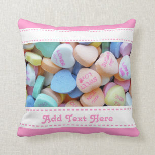Candy Conversation Hearts Cushion