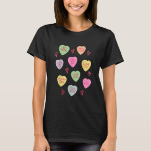 Candy Conversation Hearts Funny Valentines Day Boy T-Shirt