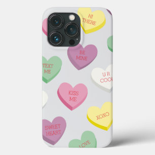 Candy Conversation Hearts with Editable Text iPhone 13 Pro Case