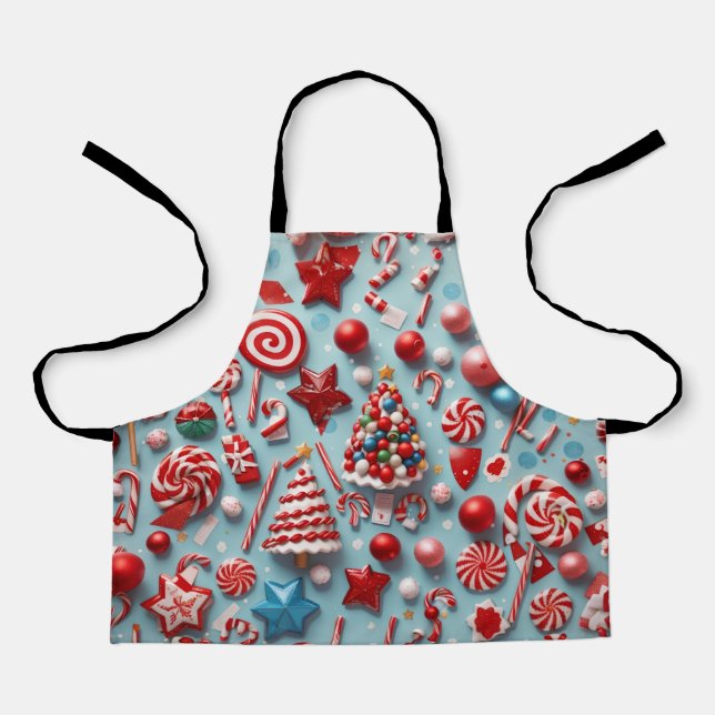 Candy & Cookie Holiday Baking Fun Apron (Front)