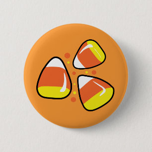 Candy Corn 6 Cm Round Badge