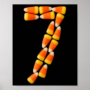 Candy Corn 7 Halloween 67 Funny Humor  Poster