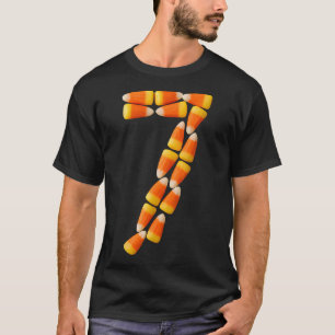 Candy Corn 7 Halloween 67 Funny Humor  T-Shirt