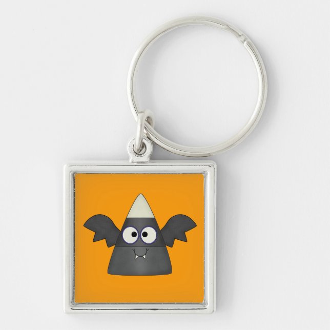 Candy Corn Bat Key Ring (Front)