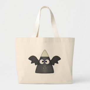 Candy Corn Bat Large Tote Bag