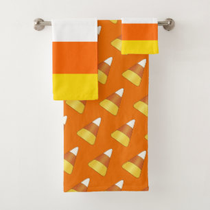 Candy Corn Bathroom Towel Set