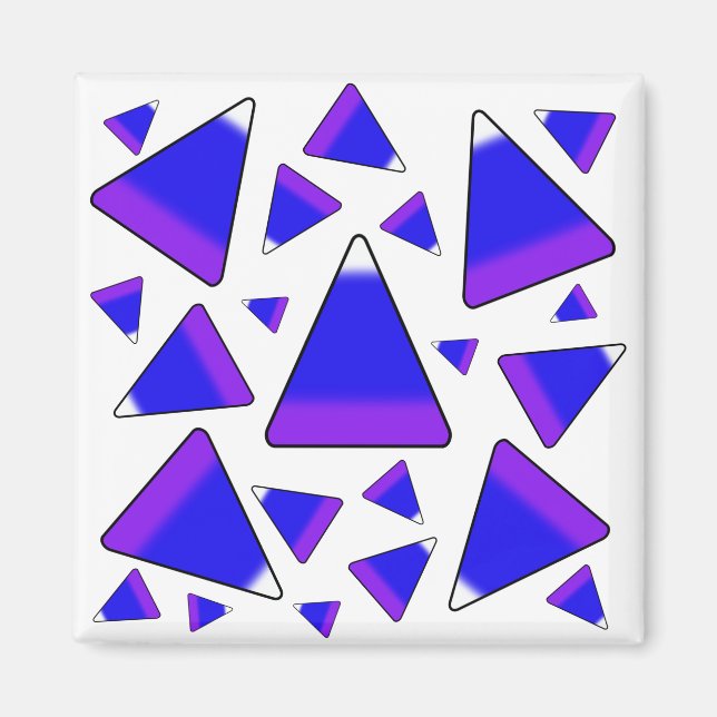 Candy Corn Blue & Purple Magnet (Front)