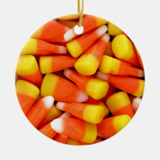 Candy Corn Ceramic Ornament