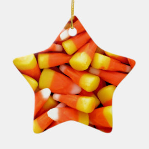 CANDY CORN CERAMIC TREE DECORATION