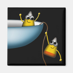Candy Corn Chaos - Funny 3 of 4 - Magnet