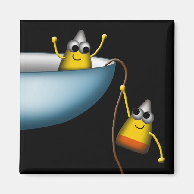 Candy Corn Chaos - Funny 3 of 4 - Magnet (Front)
