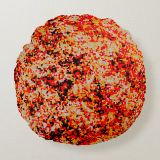 Candy Corn Confetti Round Cushion