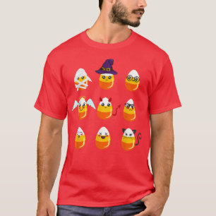 Candy Corn Costume Characters Cute Halloween Men W T-Shirt