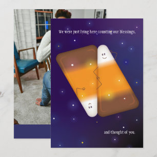 Candy Corn Couple Photo Card