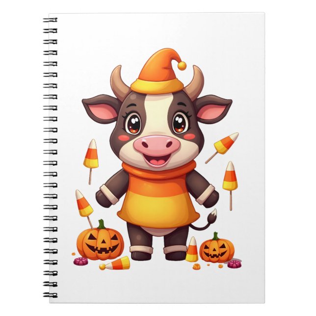 Candy Corn Cow Notebook (Front)