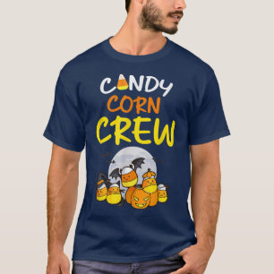 Candy Corn Crew Trick Or Treat Candy Love Hallowee T-Shirt
