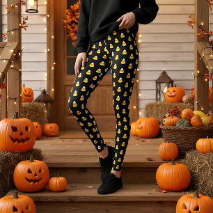Candy Corn Custom Background Colour Leggings