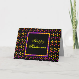 Candy Corn Custom Happy Halloween Card