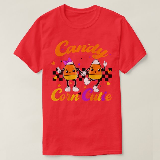 Candy Corn Cutie Kid Halloween Girl Kids Cute Baby T-Shirt (Design Front)